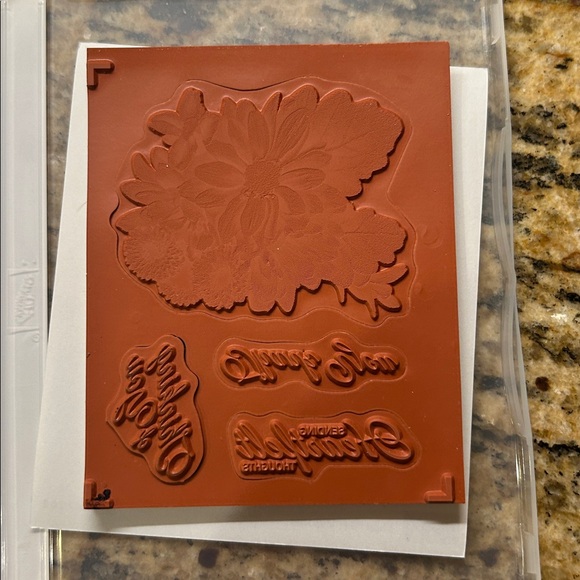 Stampin Up! Heartfelt Blooms rubber stamps, EUC | offer in description - Picture 2 of 2